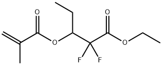 Pentanoic acid, 2,2-difluoro-3-[(2-methyl-1-oxo-2-propen-1-yl)oxy]-, ethyl ester 구조식 이미지