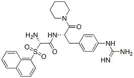 N-alpha-(2-naphthylsulfonylglycyl)-4-guanidinophenylalaninepiperidide Structure