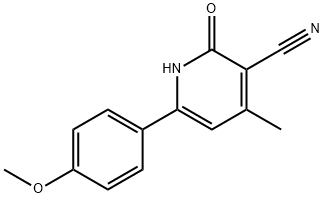 1,2-DIHYDRO-6-(4-METHOXYPHENYL)-4-METHYL-2-OXOPYRIDINE-3-CARBONITRILE Structure