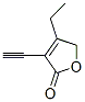 2(5H)-Furanone, 4-ethyl-3-ethynyl- (9CI) Structure