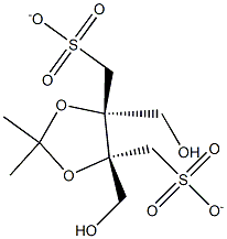 (+)-2,3-O-이소프로필리덴-D-쓰레이톨1,4-디메탄설포네이트 구조식 이미지