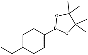 2-(4-ethylcyclohex-1-enyl)-4,4,5,5-tetraMethyl-1,3,2-dioxaborolane 구조식 이미지