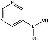 5-Pyrimidinylboronic acid 구조식 이미지