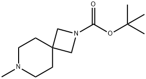 2,7-디아자스피로[3.5]노난-2-카르복실산,7-메틸-,1,1-디메틸에틸에스테르 구조식 이미지