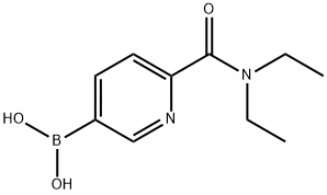 6-(디에틸카르바모일)피리딘-3-보론산 구조식 이미지