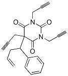 5-(1-phenylbut-3-enyl)-1,3,5-triprop-2-ynyl-1,3-diazinane-2,4,6-trione Structure