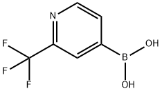 2-(Trifluoromethyl)pyridine-4-boronic acid 구조식 이미지