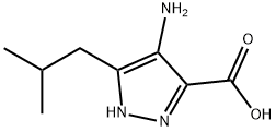 5-(2-Isobutyl)-4-aMino-1H-pyrazole-3-carboxylic Acid 구조식 이미지