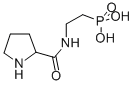 (2-((2-Pyrrolidinylcarbonyl)amino)ethyl)phosphonic acid Structure