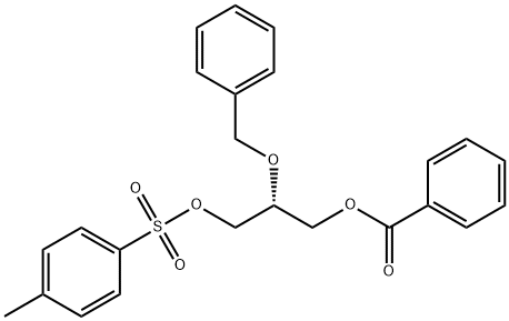 (R)-(+)-1-BENZOYLOXY-2-BENZYLOXY-3-TOSYLOXYPROPANE 구조식 이미지