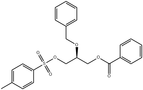 (S)-(-)-1-BENZOYLOXY-2-BENZYLOXY-3-TOSYLOXYPROPANE Structure