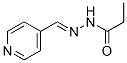 Propanoic acid, (4-pyridinylmethylene)hydrazide (9CI) Structure