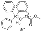 (CARBETHOXYMETHYL-1,2-13C2)TRIPHENYLPHOSPHONIUM BROMIDE 구조식 이미지
