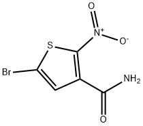 5-broMo-2-nitro-thiophen-3-carboxaMide 구조식 이미지