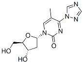 2(1H)-Pyrimidinone, 1-(2-deoxy-b-D-erythro-pentofuranosyl)-5-methyl-4-(1H-1,2,4-triazol-1-yl) Structure