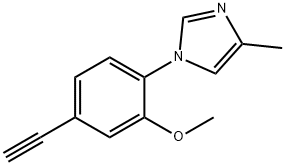 1H-IMidazole, 1-(4-ethynyl-2-Methoxyphenyl)-4-Methyl- Structure