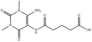 Pentanoic  acid,  5-[(6-amino-1,2,3,4-tetrahydro-1,3-dimethyl-2,4-dioxo-5-pyrimidinyl)amino]-5-oxo- 구조식 이미지