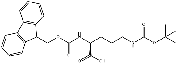 Fmoc-Orn(Boc)-OH Structure