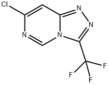 7-클로로-3-(트리플루오로메틸)-[1,2,4]트리아졸로[4,3-a]피리미딘 구조식 이미지