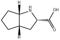 2-Azabicyclo[3.3.0]octane-3-carboxylic acid 구조식 이미지