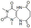Pyrimido[4,5-b][1,4]diazocine-2,4,6,9(1H,3H)-tetrone,  5,7,8,10-tetrahydro-1,3-dimethyl- Structure