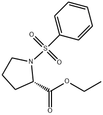 (2S)-1-phenylsulfonylpyrrolidine-2-carboxylic acid ethyl ester 구조식 이미지