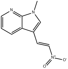 (E)-1-Methyl-3-(2-nitrovinyl)-1H-pyrrolo[2,3-b]pyridine 구조식 이미지