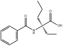 Norvaline,  N-benzoyl-2-ethyl- Structure