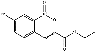 ethyl (2E)-3-(4-broMo-2-nitrophenyl)prop-2-enoate 구조식 이미지