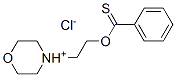 2-(1-oxa-4-azoniacyclohex-4-yl)ethoxy-phenyl-methanethione chloride Structure