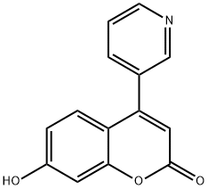 7-HYDROXY-4-(3-PYRIDYL)COUMARIN
 Structure