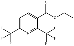2,6-Bis-trifluoromethyl-nicotinicacidethylester 구조식 이미지