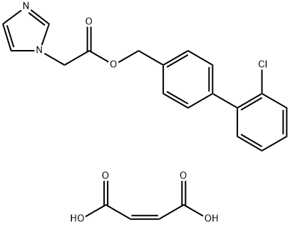 4-(Imidazolylacetoxymethyl)-2'-chlorobiphenyl hydrogen maleate Structure