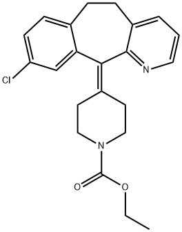 8-Dechloro-9-chloro Loratadine Structure