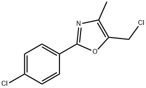 5-(CHLOROMETHYL)-2-(4-CHLOROPHENYL)-4-METHYLOXAZOLE Structure