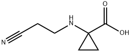 Cyclopropanecarboxylic acid, 1-[(2-cyanoethyl)amino]- (9CI) Structure