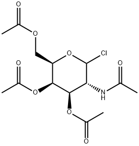 N-ACETYL-1-CHLORO-3,4,6-TRI-O-ACETYL-GALACTOSAMINIDE 구조식 이미지