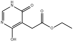 Ethyl 2-(4,6-dihydroxypyrimidin-5-yl)acetate 구조식 이미지