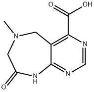 6,7,8,9-Tetrahydro-6-methyl-8-oxo-5H-pyrimido-[4,5-e][1,4]diazepine-4-carboxylic acid Structure