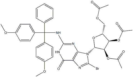 1096020-93-7 N-(4,4'-DiMethoxytrityl)-8-broMoguanosine 2',3',5'-Triacetate