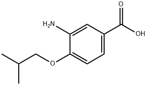 3-Amino-4-(2-methylpropoxy)benzoic acid, 5-Carboxy-2-(isobutoxy)aniline Structure