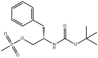 (2S)-2-({[(1,1-diMethylethyl)o×y]carbonyl}aMino)-3-phenylpropyl Methanesulfonate Structure