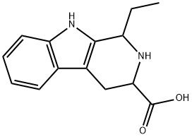 1-에틸-2,3,4,9-테트라하이드로-1H-베타-카볼린-3-카복실산 구조식 이미지