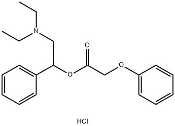 아세트산,PHENOXY-,알파-((DIETHYLAMINO)METHYL)BENZYLESTER,염화수소 구조식 이미지