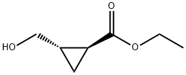 Cyclopropanecarboxylic acid, 2-(hydroxymethyl)-, ethyl ester, (1S-trans)- (9CI) Structure