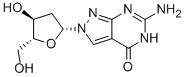 6-AMINO-2-(2-DEOXY-BETA-D-RIBOFURANOSYL)-2,5-DIHYDRO-4H-PYRAZOLO-[3,4-D]PYRIMIDIN-4-ONE 구조식 이미지