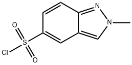 2-methyl-2H-indazole-5-sulfonyl chloride Structure