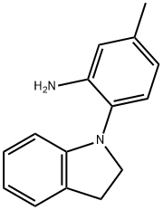 2-(2,3-Dihydro-1H-indol-1-yl)-5-methylphenylamine Structure