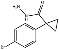 1-(4-BroMophenyl)cyclopropane-1-carbohydrazide Structure