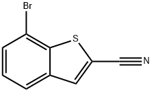 Benzo[b]thiophene-2-carbonitrile, 7-bromo- Structure